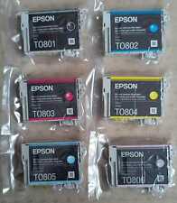 6x oryginalne wkłady do drukarek Epson T0807 - (T0801 T0802 T0803 T0804 T0805 T0806) na sprzedaż  PL