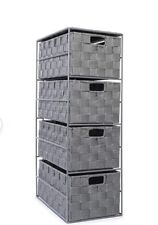 3 drawer basket storage unit for sale  Vineland