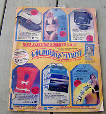 RARO vintage 1983 catálogo de barcos GOLDBERG'S MARINE 1983 equipamento de barco náutico comprar usado  Enviando para Brazil