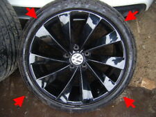 Rodas de liga leve VW Scirocco genuínas preto brilhante turbina 18" PNEU ORIGINAL, usado comprar usado  Enviando para Brazil