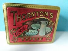 Thorntons toffee tin for sale  HALIFAX