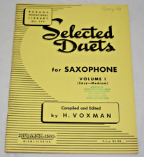 Duetos selecionados para saxofone volume 1 fácil-médio por H. Voxman comprar usado  Enviando para Brazil