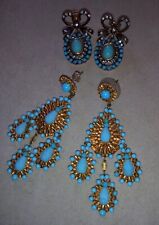 Two pairs turquoise for sale  ROMNEY MARSH