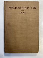 Parliamentary law gregg for sale  Lovell