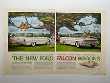Vagões Ford Falcon Alice no País das Maravilhas 1960 vintage (anúncio original de 2 páginas) comprar usado  Enviando para Brazil
