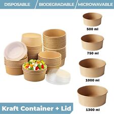 Disposable round kraft for sale  CHELMSFORD