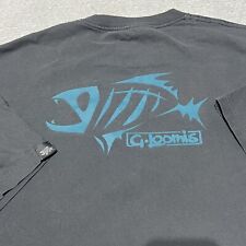 G. LOOMIS FISH FISHING TEE T SHIRT Mens 2XL Gray Faded Double Sided for sale  Shipping to South Africa