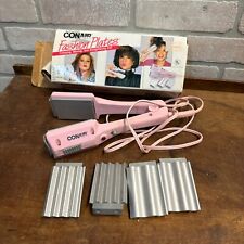 Placos de moda vintage de los años 80 Conair plancha alisadora de cabello rosa segunda mano  Embacar hacia Mexico