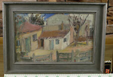 Unreadable Signed Oil Painting Antique Expressive Academic Gehöft Farm Home for sale  Shipping to Canada