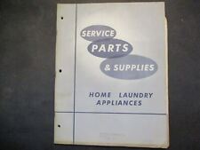 1962 catálogo de piezas y suministros de servicio para lavandería doméstica segunda mano  Embacar hacia Mexico