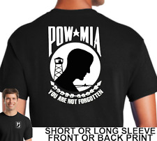 Camiseta Patriótica Veterana Militar dos Estados Unidos POW MIA You Are Not Forgotten comprar usado  Enviando para Brazil