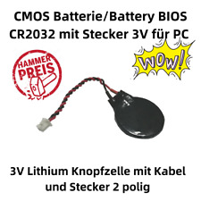 G07M CMOS Batterie 3V Battery BIOS CR2032 mit Stecker Kabel 2 polig PC Laptop  comprar usado  Enviando para Brazil