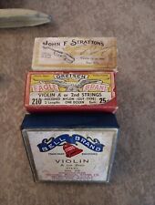 Usado, Cordas de violino vintage em caixas marca de sino Stratton Gretsch comprar usado  Enviando para Brazil
