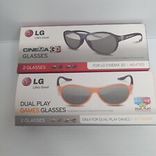 4 x LG passive 3D Glasses Black AG-F310 Cinema & Orange AG-F310DP FOR Games for sale  Shipping to South Africa
