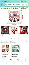 Christmas cushion covers for sale  STIRLING