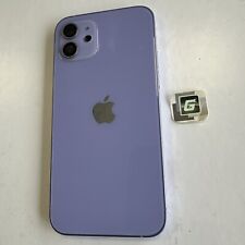 Repuesto de carcasa trasera desnuda púrpura iPhone 12 fabricante de equipos originales 7/10 envío gratuito genuino segunda mano  Embacar hacia Argentina