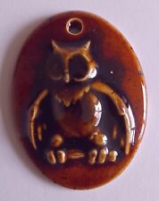 Brown ceramic owl for sale  BIDEFORD