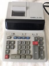 Vtg Casio DL-290 Printing Calculator Good Working Order Missing Paper Roll Arm d'occasion  Expédié en France