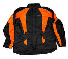 Usado, Jaqueta de chuva reflexiva Olympia Moto Sports M/L preta laranja embalável com capuz comprar usado  Enviando para Brazil