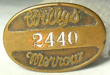 Willy's Morrow Aviation Perfeito estado. Distintivo de uniforme de funcionário Co. (crachá de chapéu?) publicidade comprar usado  Enviando para Brazil