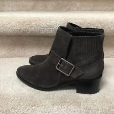 Used, Aquatalia Ankle Boots Gray Womens Size 8 Almond Toe Block Heel NEW for sale  Shipping to South Africa