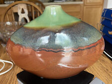 Ceramic vase brown for sale  Rockford
