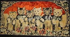 Alfombra de pared tapiz vintage gatos gatitos, usado segunda mano  Embacar hacia Argentina