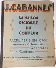 Cabannes Maison Regional Barber Perfumery Supply Catalogue Art Deco 1935 segunda mano  Embacar hacia Argentina