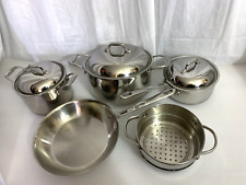 All Clad Emeril Stainless Steel 8 Piece Cookware/Pots and Pans Set for sale  Shipping to South Africa