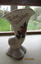 Ruby wedding vase for sale  ATTLEBOROUGH