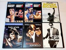 Rocky 1-4, Rocky Balboa, First Blood, Avenging Angelo & Obter Carter DVD Filmes comprar usado  Enviando para Brazil