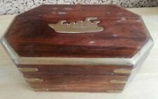 Vintage Wooden Jewellery / Storage Box, Boat Design for sale  Shipping to South Africa