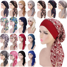 Chapéu quimioterapia câncer hijab muçulmano feminino turbante capa perda de cabelo cabeça cachecol envoltório comprar usado  Enviando para Brazil