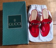 Gucci leather thong for sale  WOKING