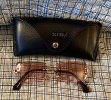 Used, Shein Womens Sunglasses with Case Square Frames Lightweight for sale  Shipping to South Africa