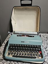 Used, Vintage 1971 Teal Green Olivetti Lettera 32 Typewriter w/ Case - Made In Spain for sale  Shipping to South Africa