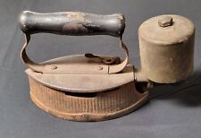 Used, Antique Cast Iron Gas Steam Clothing Iron With Wood Handle for sale  Shipping to South Africa