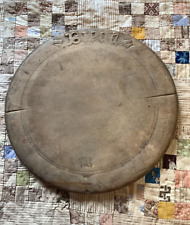 "Antigua tabla de pan redonda tallada de madera 11,5"" gran pátina cocina de campo VENTA" segunda mano  Embacar hacia Argentina