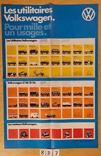 VW LES UTILITAIRES COMBI T2 LT AMBULANCE POLICE Prospectus poster 03/1977 Fr comprar usado  Enviando para Brazil