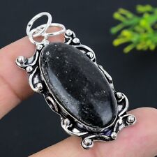 Nuummite Gemstone 925 Sterling Silver Gift Jewelry Pendant 2.29" Gift for Her o8 for sale  Shipping to South Africa