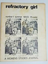 Revista Refractory Girl #1 1972/3 - 1ª EDIÇÃO! - Estudos feministas australianos , usado comprar usado  Enviando para Brazil
