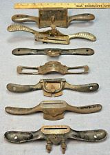 Collection of 7 Antique Spoke Shave Plane Draw Knifes Tools - Stanley Etc. for sale  Shipping to South Africa