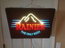 Used, Vintage Rainier Beer Sign Lighted "THE ONLY BEER" for sale  Shipping to Canada