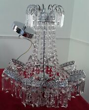 Chandelier white silver for sale  Shipping to Ireland