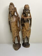 Pair african wooden for sale  Ireland