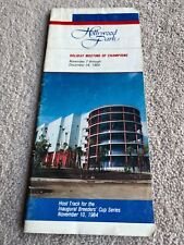 1984 Hollywood Derby racecard from Hollywood Park, Lester Piggott etc, used for sale  NEWMARKET