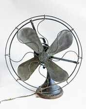 Antique GE Electric Fan Type AOU 754 Cast Iron Brass Blade & Steel Cage 20", used for sale  Shipping to Canada