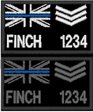 Police name patch for sale  IMMINGHAM