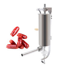 Vertical Sausage Stuffer Maker Stainless Steel 3L Meat Filler Press 8 Tubes USA for sale  Chino