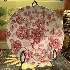Johnson Bros~10” Dinner Plate~ENGLISH CHIPPENDALE~England~~Red Transferware~ for sale  Shipping to South Africa